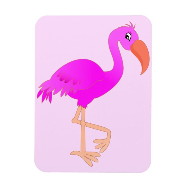 Ímã Magnet Flamingo rosa (Vertical)