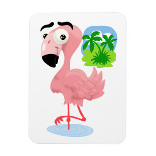 Ímã Magnet Flamingo rosa