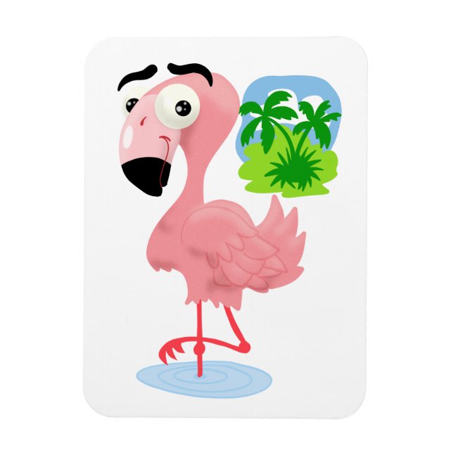 Ímã Magnet Flamingo rosa (Vertical)