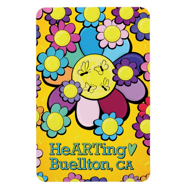 Ímã Magnet - Flor Power - Buellton.Art (Vertical)