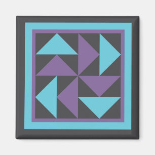 Imã Magnet - Flying Dutchman Quilt Block