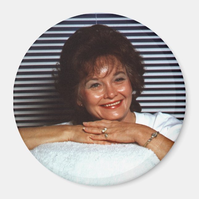 Imã Magnet, Foto Personalizada Redonda (Frente)