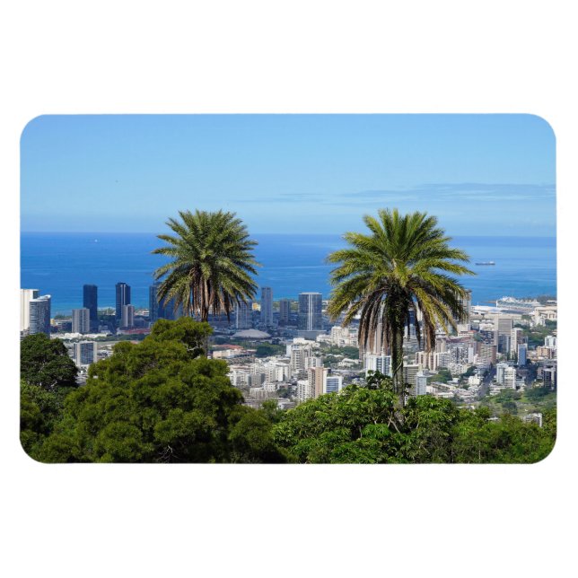 Ímã Magnet Fotográfico Honolulu Hawaii (Horizontal)