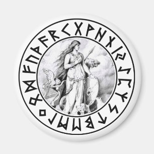 Imã magnet Freya Rune Shield
