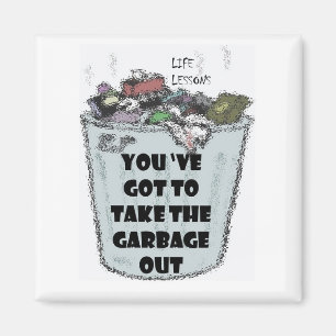 Imã Magnet "Garbage Out"