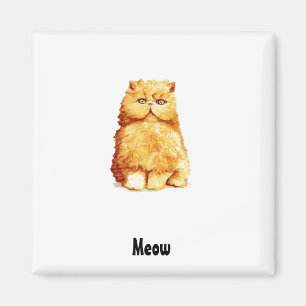 Imã Magnet Gato Persa Engraçado
