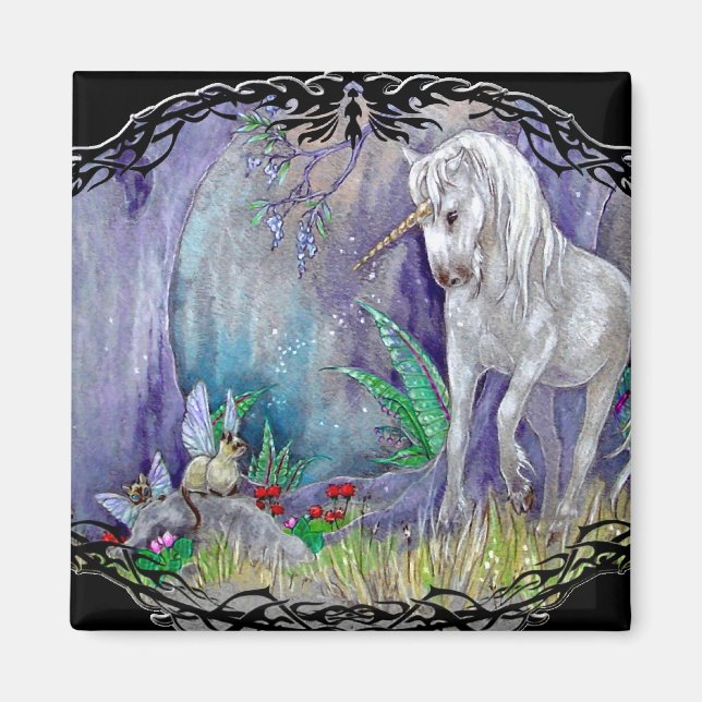 Imã Magnet - Gatos De Fada Unicorn (Frente)