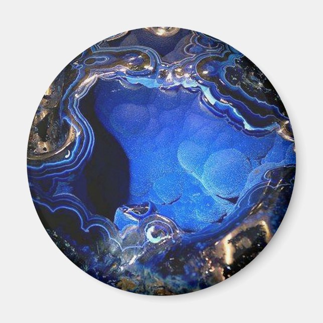 Imã Magnet Geode Azurite (Frente)
