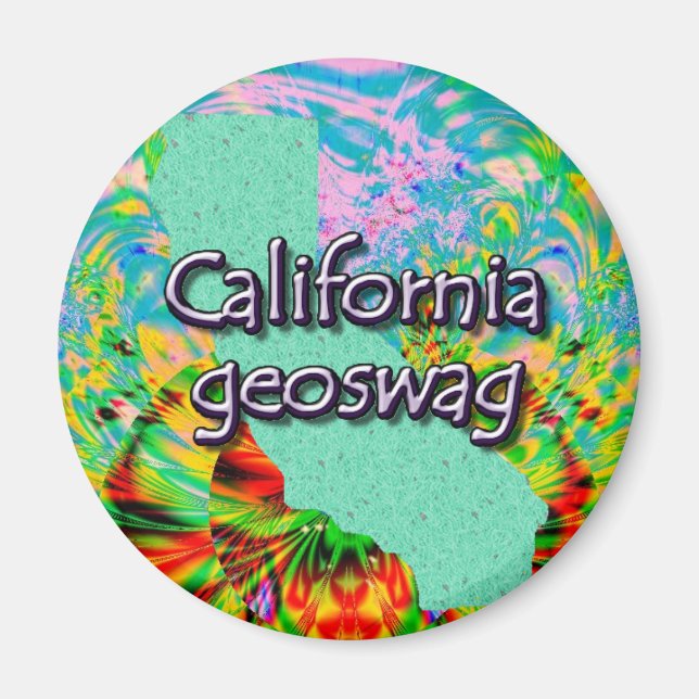 Imã Magnet Geoswag de Fornecimentos Geocaching da Cali (Frente)