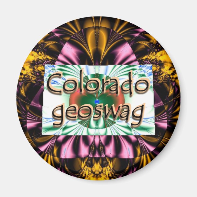 Imã Magnet Geoswag de Fornecimentos Geocaching do Esta (Frente)