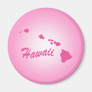 Imã Magnet Hawaii, estado rosa,
