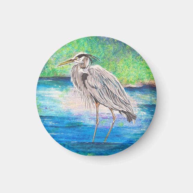 Imã Magnet Heron Azul (Frente)