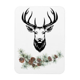 Ímã Magnet - Hirsch und Tannenzweige