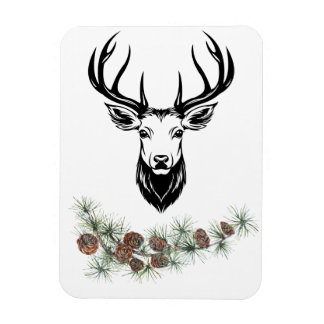 Ímã Magnet - Hirsch und Tannenzweige