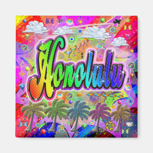 Imã Magnet Honolulu Vista Express