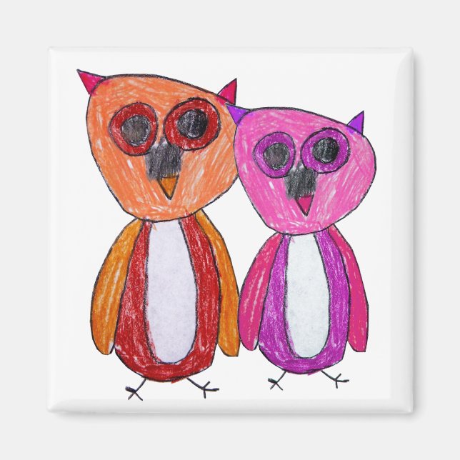 Imã Magnet Hoot Owls (Frente)