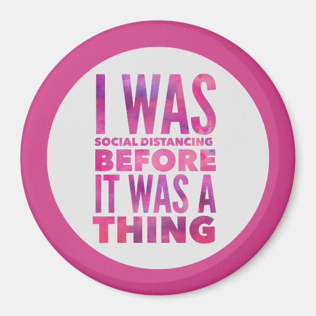 Imã Magnet Humor Distante Social (Frente)