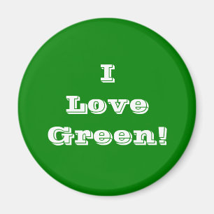 Imã Magnet I Love Green