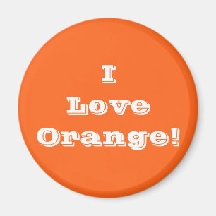 Imã Magnet I Love Orange