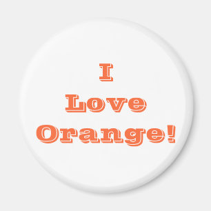 Imã Magnet I Love Orange