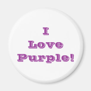 Imã Magnet I Love Purple