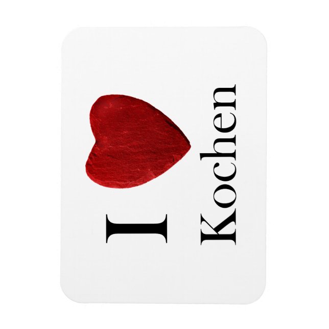 Ímã Magnet Ich liebe Kochen (Vertical)