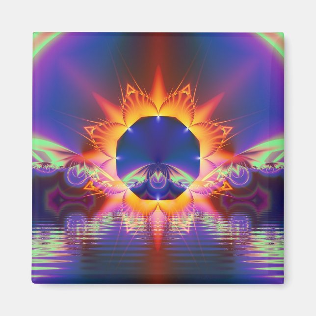 Imã Magnet Impressão Fractal (Frente)