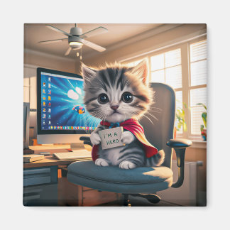 Imã Magnet Katze mit Wecker