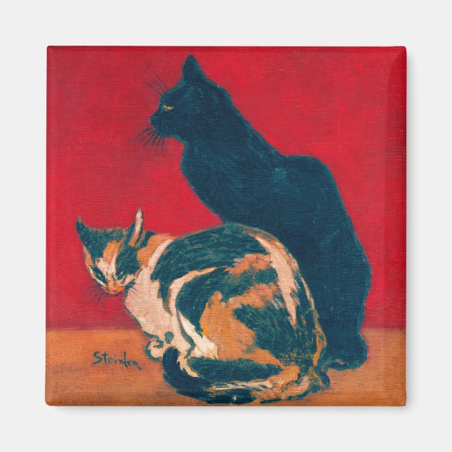 Imã Magnet: Les Chats by Theophile Steinlen (Frente)