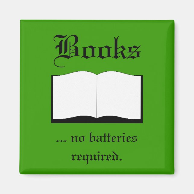 Imã Magnet - Livros ... não são necessárias pilhas (Frente)