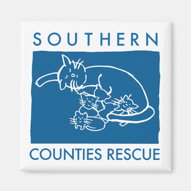 Imã Magnet (Logotipo Azul) (Frente)