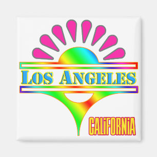 Imã Magnet "Los Angeles Colorful 1"