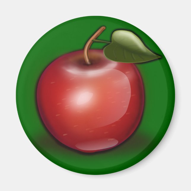 Imã Magnet - Maçã Vermelha (Frente)