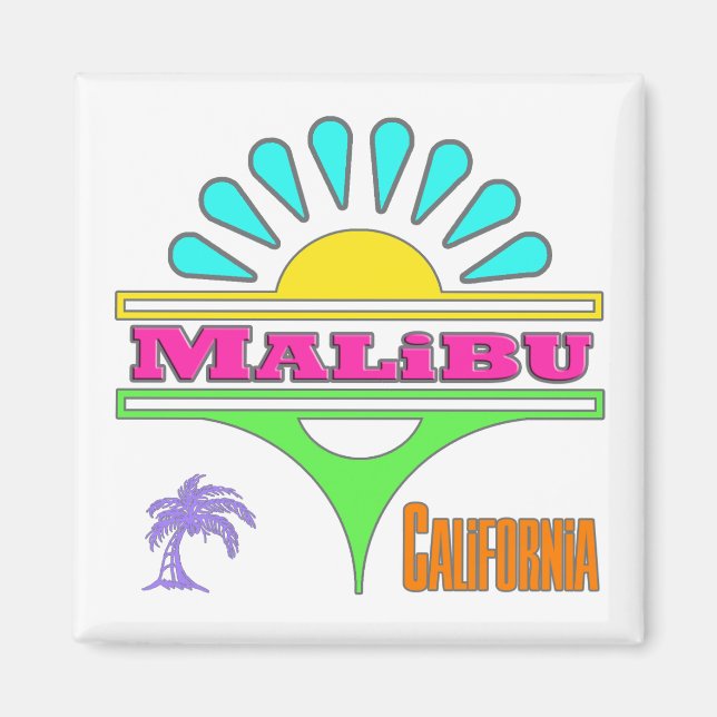 Imã Magnet "Malibu Colorful 1" (Frente)