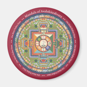 Imã MAGNET Mandala de Chenrezig (Compaixão)