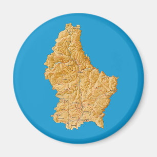 Imã Magnet Map Luxemburgo