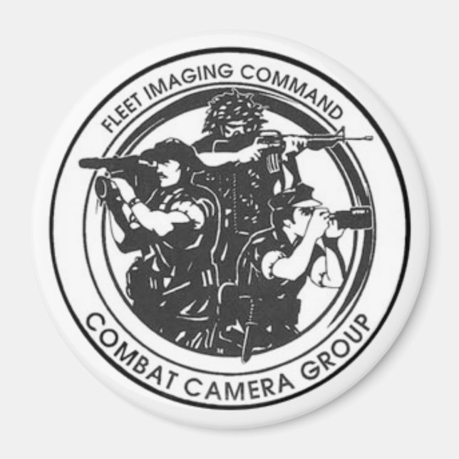 Imã Magnet MARINHO COMBAT CAMERA PACIFIC 4" (Frente)