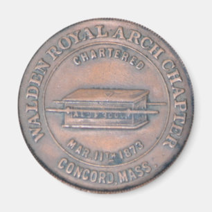 Imã Magnet Masonic Royal Arch Penny