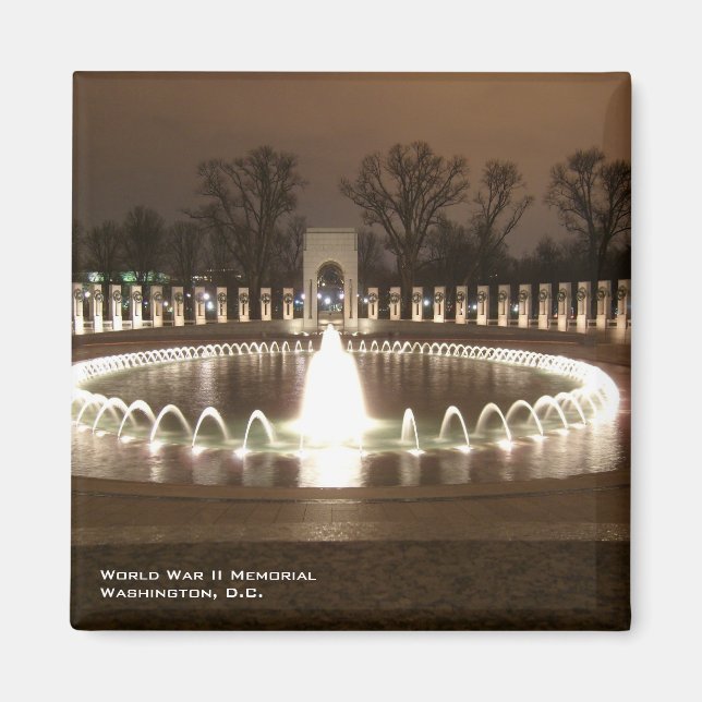 Imã Magnet Memorial da Segunda Guerra Mundial (Frente)