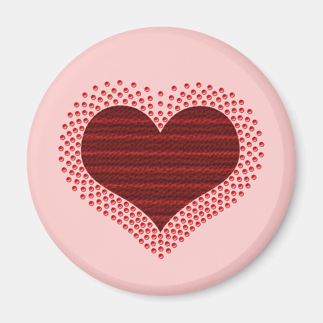 Imã Magnet Metálico, Vermelho (Frente)