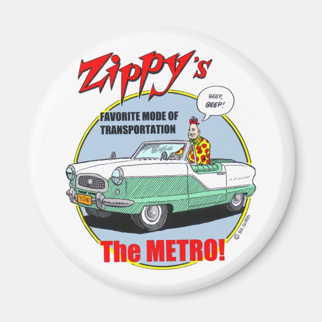 Imã Magnet Metro de Zippy (Frente)