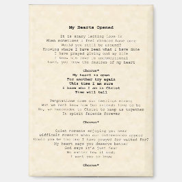 Imã Magnet; Meu Coração está aberto