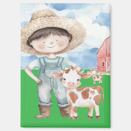 Imã Magnet mit Junge und Kalb