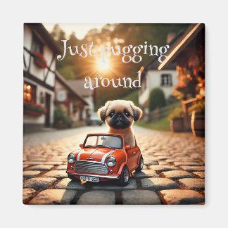 Imã Magnet mit Mops und Mini Morris