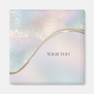 Imã Magnet Moderno Iridescente Abstrato