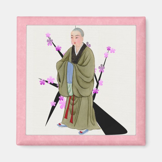 Imã Magnet Monk Budista (Frente)