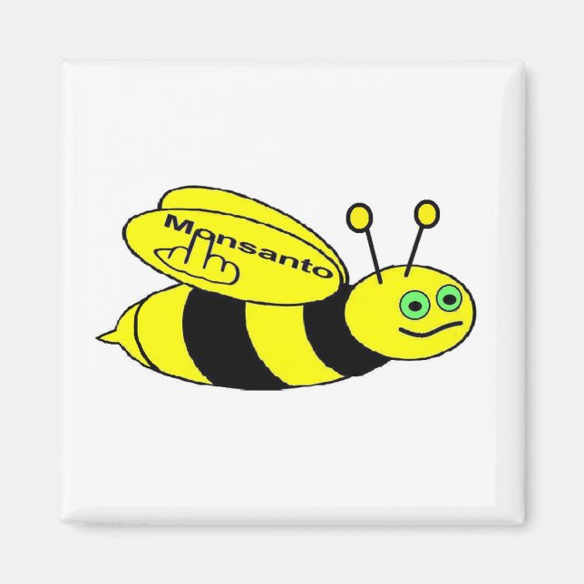 Imã Magnet Monsanto Bee Sacudir (Frente)
