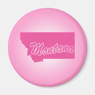 Imã Magnet Montana (estado rosa)