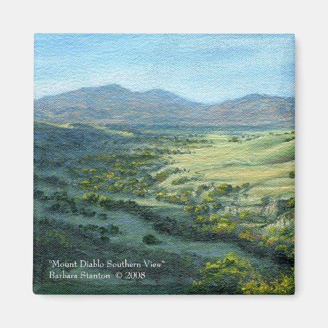 Imã Magnet "Mount Diablo Southern View" (Frente)