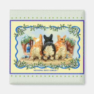 Imã Magnet "Nada de Corgis de Bumbum"